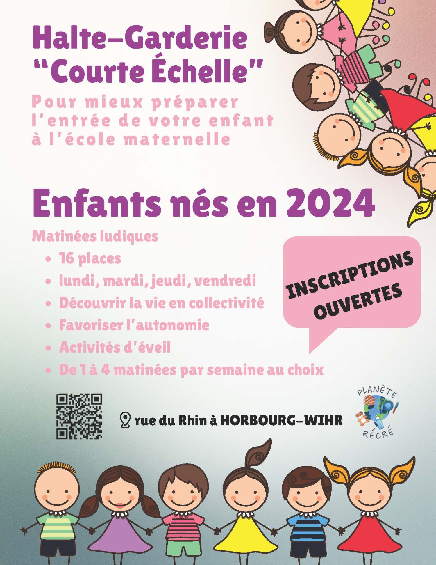 affiche halte garderie